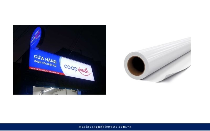 Hộp đèn bạt không gân